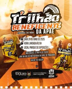 TRILHÃO BENEFICENTE DA APAE VAI ACELERAR ITAGUARA COM ADRENALINA E SOLIDARIEDADE