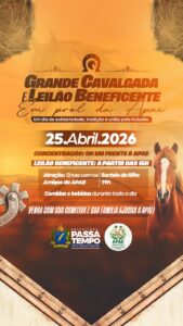 APAE DE PASSA TEMPO PROMOVE GRANDE CAVALGADA E LEILÃO BENEFICENTE NO DIA 25 DE ABRIL