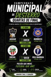QUARTAS DE FINAL DO CAMPEONATO AMADOR DE DESTERRO COMEÇAM NESTE DOMINGO