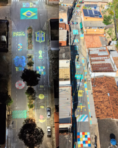ITAGUARA ENTRA NO CLIMA DA COPA E RESGATA TRADIÇÃO DAS RUAS PINTADAS NOS BAIRROS DIAS E VISTA ALEGRE