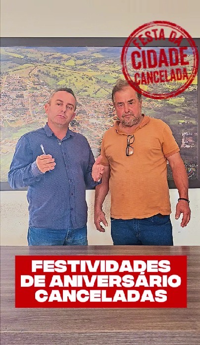 PREFEITURA DE PASSA TEMPO CANCELA FESTIVIDADES DE ANIVERSÁRIO E PRIORIZA RESPONSABILIDADE ADMINISTRATIVA