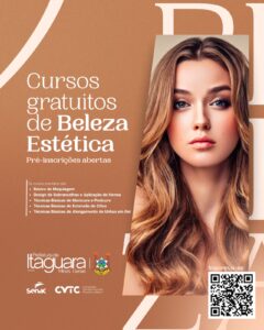 PREFEITURA DE ITAGUARA ABRE PRÉ- INSCRIÇÕES PARA CURSOS GRATUITOS DE BELEZA E ESTÉTICA EM PARCERIA COM O SENAC MINAS